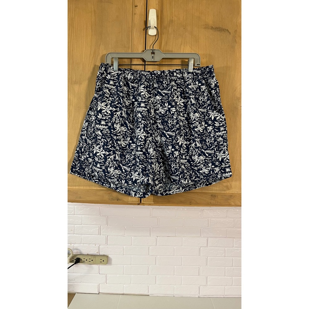 Columbia Swim‎ Trunks Men's XL Blue Tropical PFG Mesh Lined Shorts